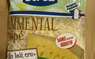 Emmental râpé  LAIT CRU 150G