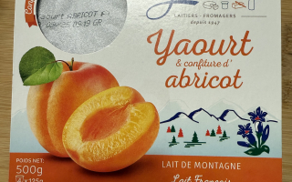 Yaourt au lait de montagne à la confiture d’Abricot Gérentes x 4
