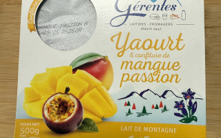 Yaourt au lait de montagne à la confiture de Mangue Passion Gérentes x 4