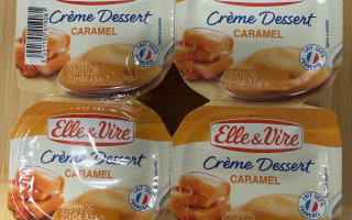 Crème dessert caramel elle & vire UHT  X 4