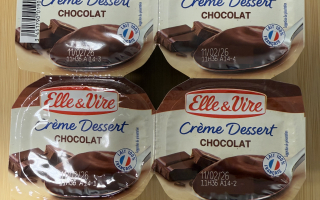 Crème dessert chocolat elle & vire x 4