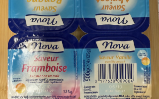 Yaourt aromatisé nova x 4