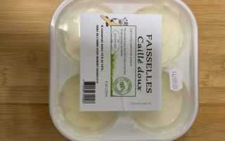 Faisselle de vache LAIT CRU  GEAC de l'herm 4x100gr