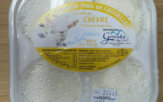 Faisselles au lait de chèvre Gérentes x 4