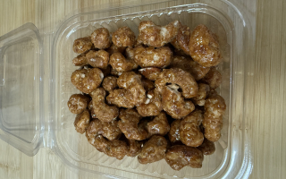 Noix de cajou caramélisées boite 250 gr