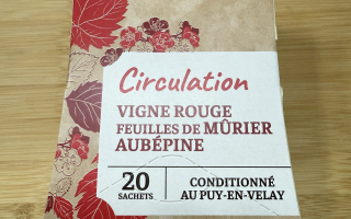 CIRCULATION VIGNE ROUGE FEUILLES DE MURIER AUBEPINE BIO 36G PAGES