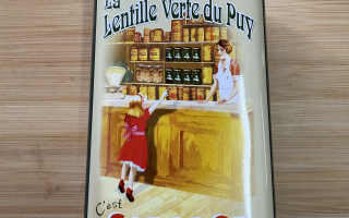 BOITE METAL lentille verte du Puy  500 GR la petite fille SABAROT