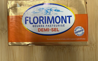 Beurre pasteurisé demi-sel 250 gr