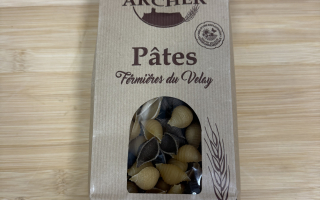 Pâtes sèches cèpes forme coquilles 400gr "la ferme archer"