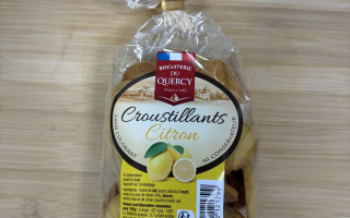 Assortiment croustillant citron gazaud 175 gr