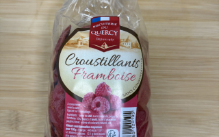 Assortiment croustillant framboise gazaud 175 gr