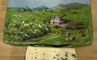 Carré d'Aurillac bleu persillée