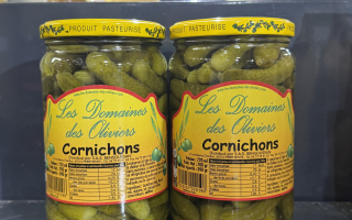 CORNICHON EXTRA FIN POT 720 ML