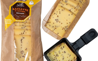 Raclette de montagne moutarde Gérentes pré-tranchée 200g