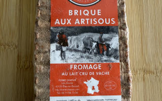 BRIQUE AUX ARTISOUS AU LAIT CRU FERME CHAPUIS