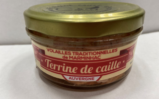 Terrine de Polignac de caille 150grs