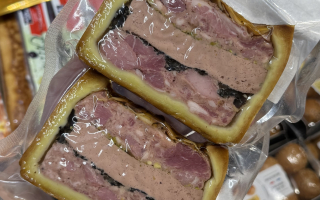 pâte crôute pistache canard 2 tranches x 300 grs