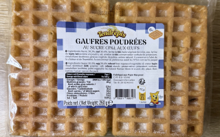 Gaufres poudrées x6 260gr