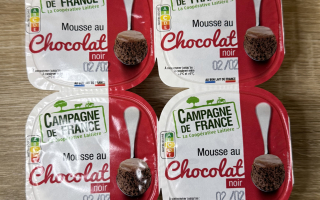 MOUSSE CHOCOLAT NOIR 4X 54GR