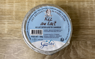 RIZ AU LAIT NATURE  100 GR