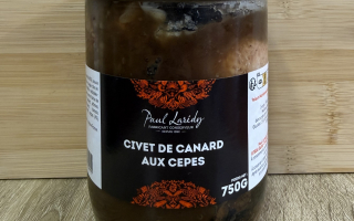 Civet de canard aux cèpes