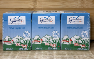 Crème liquide UHT 3x 20 cl 35% MG