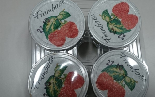 Yaourt piouzou aromatisé framboise x4