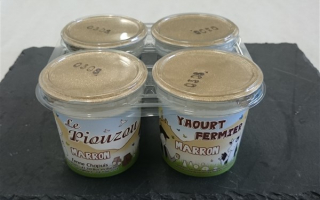 Yaourt piouzou marron x4