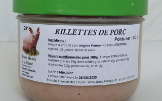 RILLETTES DE PORC (350g)