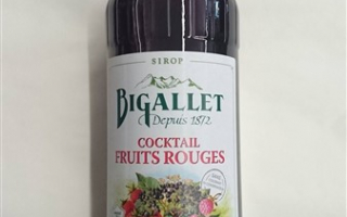 Sirop cocktail de fruit rouge bigallet 1l