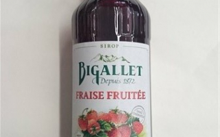 Sirop fraise fruitée bigallet 1l