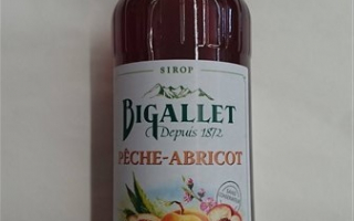 Sirop pêche abricot bigallet 1l