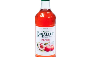 Sirop thé pêche bigallet 1l