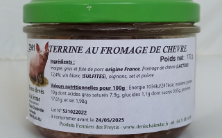 TERRINE AU FROMAGE DE CHEVRE (170g)