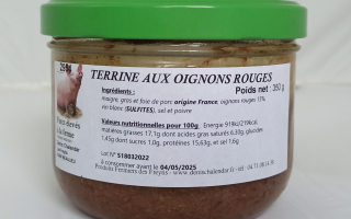 TERRINE AUX OIGNONS ROUGES (350g)