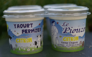 Yaourt piouzou aromatisé citron x4
