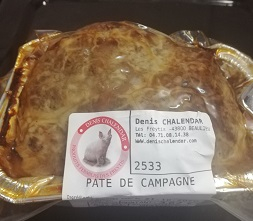 Pâté campagne barquette